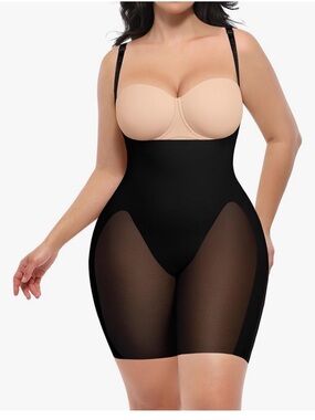 Shapellx Black Fajas Colombianas Moldeadoras Shapewear Bodysuit NWT LARGE